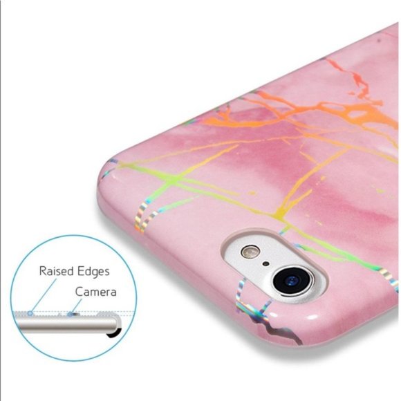 Pink Marble Case for iPhone 7 and 8 - Picture 5 of 5
